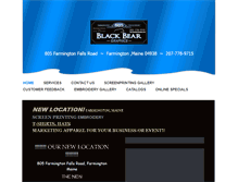 Tablet Screenshot of blackbeargraphics.com